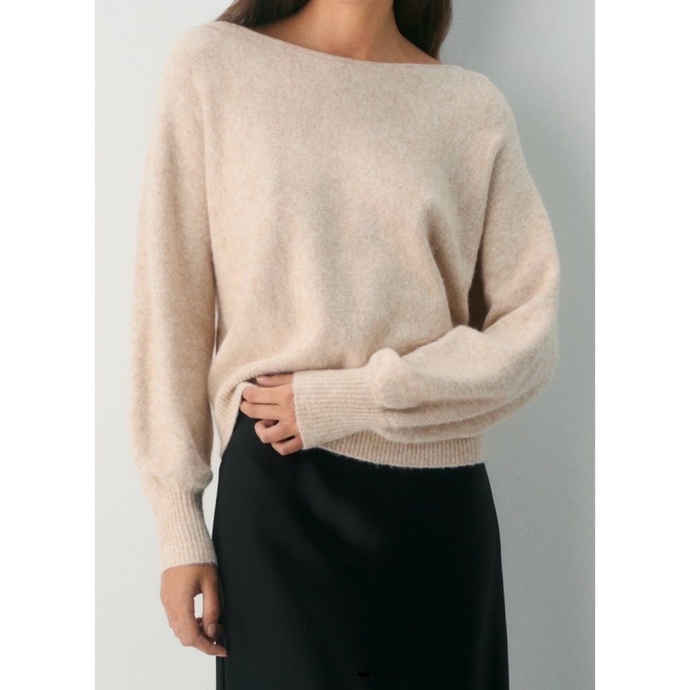 ARITZIA NWT Wilfred Rhoda Heather Light Oatmeal Sweater